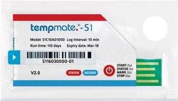 Rejestrator temperatury tempmate S1C10A01000 S1C10A01000 -30 do +70 °C