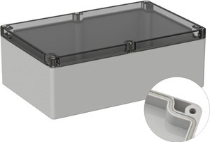 Obudowa zewnętrzna TRU COMPONENTS TC-9065548, (D x S x W) 240.3 x 160.3 x 90 mm, poliwęglan, 1 szt.
