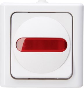 Przełącznik z kontrolką Komplet Kopp BlueElectric 561602008, biały