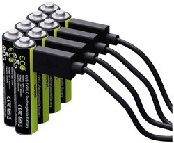 Akumulator AAA/R03 Verico LoopEnergy ładowanie po przez USB-C , Li-Ion, 600 mAh, 1.5 V, 8 szt.