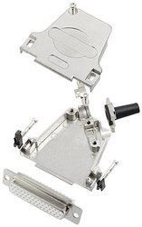 Zestaw listew żeńskich D-Sub encitech D45ZF25-HDS44-W-K 6355-8064-13, rzędy: 3, styki: 44, 45 °, 1 szt.