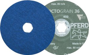 Tarcza fibrowa COMBICLICK Ø 115 mm VICTOGRAIN-COOL 36 do stali i stali nierdzewnej Tarcza ścierna PFERD CC-FS 115 VICTOGRAIN-COOL 36 64111536  25 szt.
