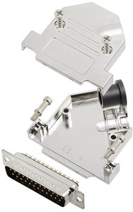 Zestaw listew męskich D-Sub TRU COMPONENTS TCD45NT25MDBPK 7708900, rzędy: 2, styki: 25, 45 °, 1 szt.