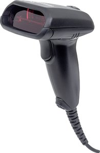 Zestaw skanera kodów kreskowych Manhattan 1D Laser 177665 USB Skaner kodów kreskowych Manhattan 177665 USB Kit, USB
