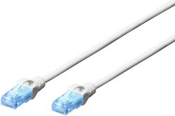 Kabel krosowy DIGITUS Professional CAT 5e U-UTP, AWG 26/7, skrętka, dł. 5 m, biały kabel LAN Digitus DK-1512-050/WH, 1 szt., RJ45, CAT 5e, U/UTP, 5.00 m, biały