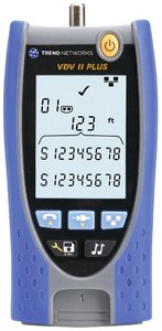 VDV II Plus - Cloud-Connected - Test okablowania z pomiarem długości/flashowaniem HUB, Bluetooth/funkcja raportu Tester kabli Trend Networks VDV II Plus BT R158008