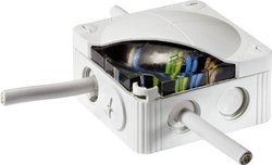 Skrzynka przyłączeniowa Wiska COMBI® IP 68 SET 407/5 LG, IP68, (D x S x W) 95 x 95 x 60 mm, czarny (ral 9005), 1 szt.