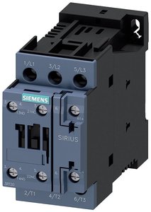 Stycznik, AC-3, 9 A/4 kW/400V, 3-biegunowy, DC 24V, 1NO+1NC, połączenie śrubowe Stycznik Siemens 3RT2023-1BB40 3RT20231BB40, 3 styki, 690 V/AC, 1 szt.