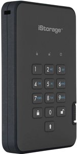 iStorage diskAshur 2®   Zewnętrzny dysk twardy 6,35 cm (2,5'') USB 3.2 Gen 2 (USB 3.1) czarny IS-DA2-256-2000-B