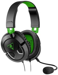 Zestaw słuchawkowy Over Ear Turtle Beach Recon 50X TBS-2303-02 Stereo czarno-zielony