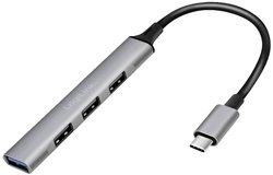 Hub Multiport USB-C® USB 3.2 Gen 2 (USB 3.0) LogiLink UA0392 z wtyczką USB-C aluminiowy