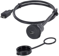 Złącze męskie USB encitech 1310-1023-02, USB Micro-B, 1.00 m, 1 szt.