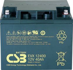 Akumulator ołowiowy CSB Battery EVX 12400 EVX12400-I1, AGM, 12 V, 40 Ah