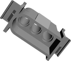 Obudowa złącza pin żeńskiego na kabel TE Connectivity MATE-N-LOK 1-350347-0, wire-to-board, piny: 3, 14 A, 1 szt.