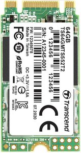 Dysk wewnętrzny SSD SATA M.2 2242 64 GB Transcend MTS552T2 SATA 6 Gb/s Przemysłowy