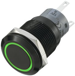 Przycisk wandaloodporny chwilowy TRU COMPONENTS LAS1-AGQ-11E/G, 1 x wył/(wł), IP67, 1 szt.