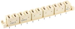 ERNI 424654 Listwa ze złączami bagnetowymi 1 szt.