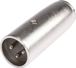 Adapter XLR HI-X3MX3-MM złącze męskie XLR - złącze męskie Mini-XLR Hicon HI-X3MX3-MM 1 szt.