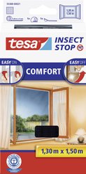Moskitiera na okno Tesa InsectStop Comfort, 130 x 150 cm,antracyt