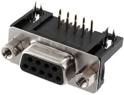 Listwa żeńska D-Sub econ connect BUN9WB/9, rzędy: 2, styki: 9, 90 °, 1 szt.