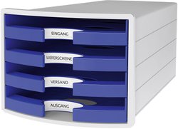 Szafka z szufladami HAN 1013-14 szary błyszczący DIN A4, DIN C4 Ilość szuflad: 4