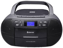 Radiomagnetofon Denver TDC-280B DAB+, UKW funkcja budzika czarny