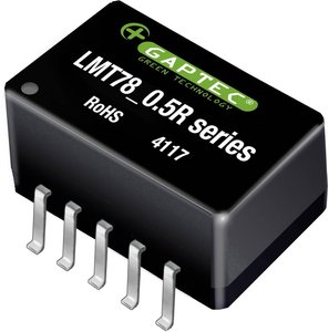 Przetwornica DC/DC, SMD Gaptec LMT78_05-0.5R 10070853, SMD-10, 2.5 W, 5 V/DC, 500 mA, 1 szt.