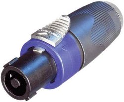 Adapter złącza głośnikowego NA4LJX złącze męskie Speakon - złącze męskie jack 6,3 mm Mono Neutrik NA4LJX 1 szt.