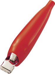 Zacisk krokodylowy TRU COMPONENTS TC-ACR4RD203 1593495 Maksymalny zakres zacisku: 4 mm Długość: 68 mm czerwony 1 szt.