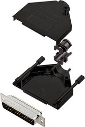 Zestaw listew męskich D-Sub encitech DTZK25-BK-DMP-K 6355-0101-23, rzędy: 2, styki: 25, 180 °, 1 szt.