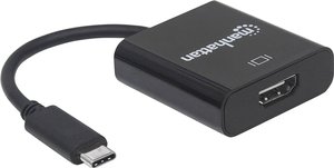 Przejściówka, adapter USB, HDMI Manhattan 151788 USB 3.1 Typ C auf HDMI-Konverter, [1x złącze męskie USB-C 3.2 (USB 3.1) - 1x złącze żeńskie HDMI]