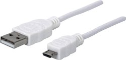 Kabel USB Manhattan, USB 2.0, Złącze męskie USB-A, Złącze męskie USB Micro-B, 1.00 m