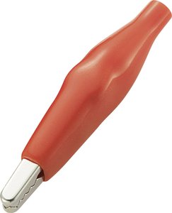 Zacisk krokodylowy TRU COMPONENTS TC-ACR1RD203 1593493 Maksymalny zakres zacisku: 3 mm Długość: 35 mm czerwony 1 szt.