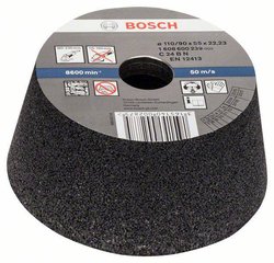 Pokrywa szlifierska, stożkowa - kamień/beton 90 mm, 110 mm, 55 mm, 24 Bosch Accessories 1608600239   Ø  N/A 1 szt.