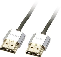 Lindy CROMO® Slim High Speed Kabel HDMI® z Ethernetem, typ A / A, 0,5 m Kabel HDMI LINDY LINDY Slim High-Speed-HDMI-Kabel 0,5m 41670, 0.50 m