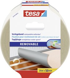 Taśma do dywanów tesa® — dwustronnie klejąca, do układania wykładzin dywanowych i wykładzin podłogowych z PVC Taśma do wykladzin tesa  55735-00014-11 REMOVABLE (D x S) 25 m x 50 mm 25 m 1 szt.