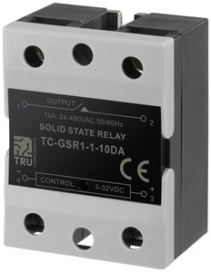 TRU COMPONENTS Przekaźnik SSR TC-GSR-1-10DA 10 A Maksymalne napięcie przełączania: 480 V/AC Obwód prądu stałego 1 szt.