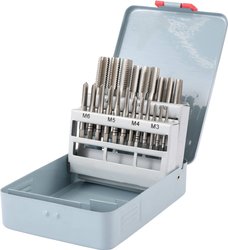 21-częściowy zestaw gwintowników ręcznych HSS M3 - M12 Zestaw gwintowników TOOLCRAFT TO-6800787 1 szt.