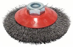 Szczotka stożkowa, drut falisty, 100 mm, 0,3 mm, 12 500 obr./min Bosch Accessories N/A N/A  2608622057 1 szt.