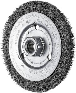PFERD Szczotka okrągła niewiązana RBU Ø 125 x 12 mm Drut stalowy M14 Ø 0,30 do szlifierki kątowej  43502301 1 szt.