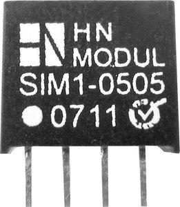 Przetwornica DC/DC, do PCB HN Power SIM1-0503-SIL4 5 V/DC 3 V/DC 300 mA 1 W Ilość wyjść: 1 x