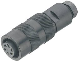 Złącze męskie okrągłe binder 09-0122-25-06, styki:6, 250 V, 5 A, 1 szt.