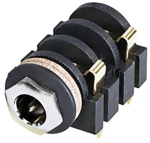 Złącze męskie jack 6,35 mm Rean AV NYS2152G NYS2152G, mosiądz, gniazdo, 1 szt.