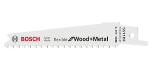 Brzeszczot do piły szablastej S 511 DF, 100 x 19 x 0,9 mm, zestaw 5 szt. Bosch Accessories 2608657723 5 szt.