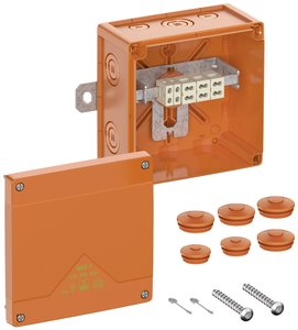 Skrzynka przyłączeniowa Spelsberg WKE 4 - Duo 5/3 x 6q, IP66, (D x S x W) 150 x 150 x 85 mm, pomarańczowy, 1 szt.