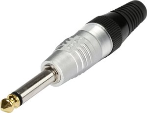 Złącze męskie jack 6,35 mm HI-J63M Hicon HI-J63M złącze męskie proste Ilość styków: 2 mono srebrny 1 szt.