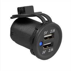 Podwójne gniazdo do zabudowy USB 2x2100mA ProPlus 450450  12 - 24 V/DC