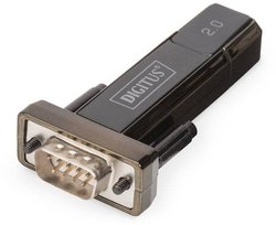 Przejściówka, adapter USB 2.0, szeregowy Digitus DA-70167 [1x złącze męskie USB-A 2.0 - 1x złącze męskie D-SUB 9-pin]