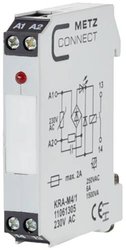 Moduł sprzęgający KRA-M4/1, 1 zestyk zwierny, 230 V AC Moduł sprzęgający Metz Connect 11061305, 1 szt.