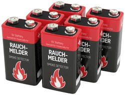 Bateria 9 V Ansmann Rauchmelderbatterie, alkaliczno-manganowe, 6 szt.